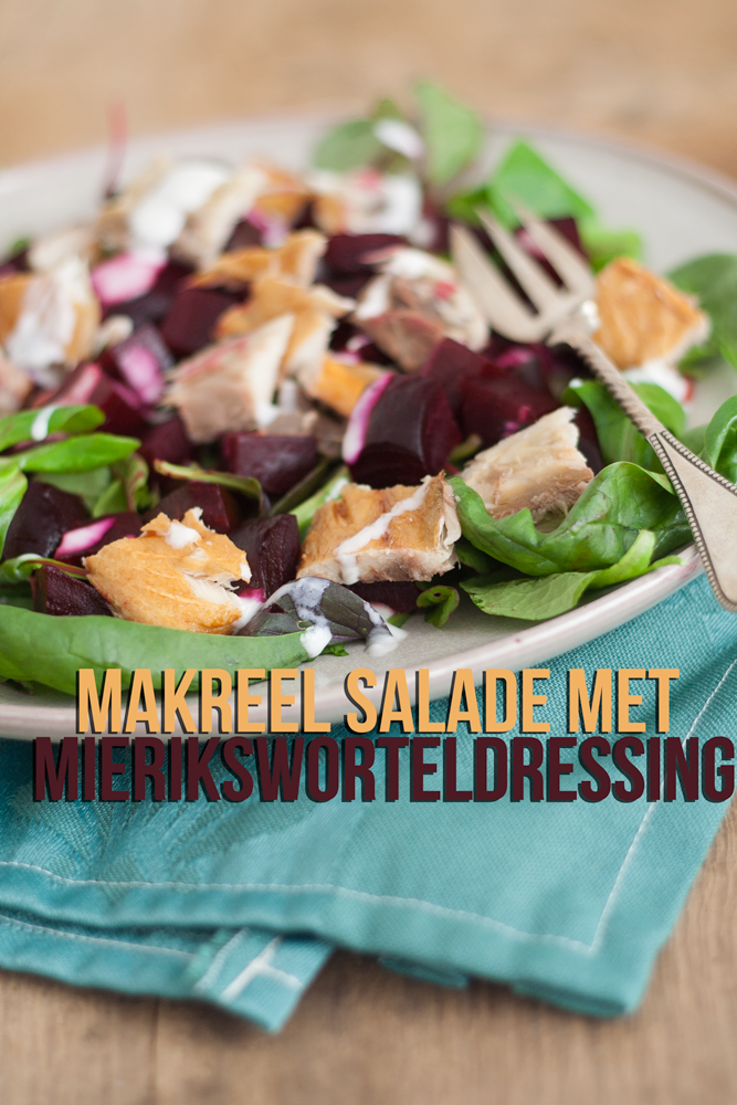 Makreel salade met mieriksworteldressing