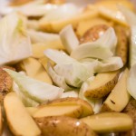 Alternatieve avg: aardappel, krokante chorizo en venkel